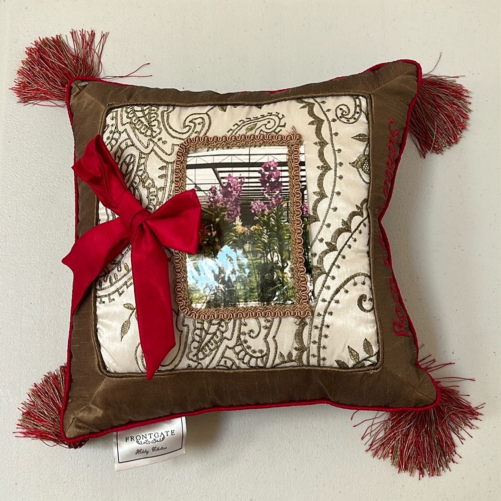 Decorative Pillow picture frame by Frontgate